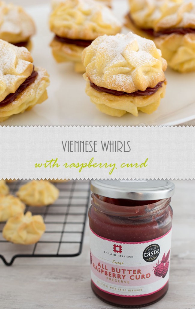 recipe of Viennese Whirls with raspberry curd