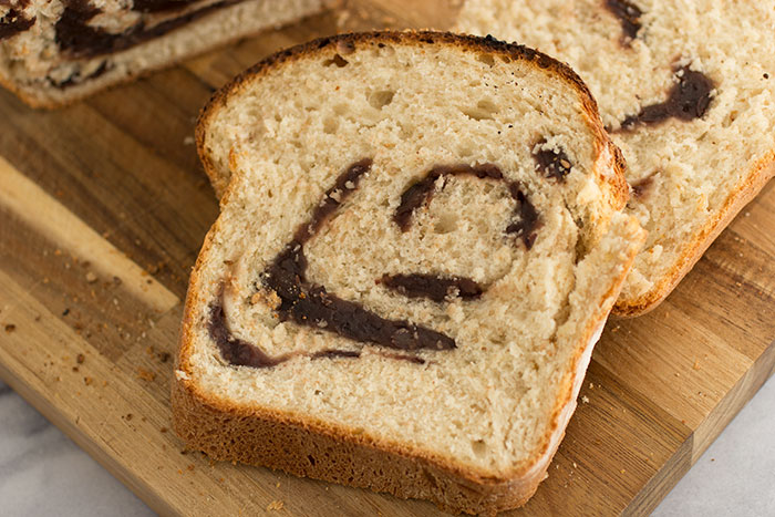 Slice of Red Bean Loaf